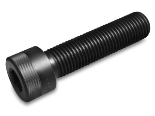 High Strength steel machine fastener finished with Tru Temp mid-temperature Black Oxide