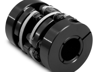 Multi-hub coupling machined from steel and finished with Tru Temp mid-temperature Black Oxide