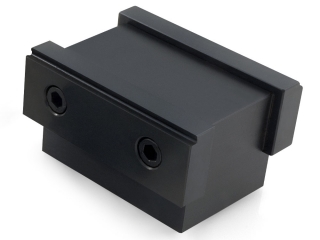 Workholding clamping jaw machined from steel and finished with Tru Temp mid-temperature Black Oxide