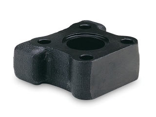 Iron pillow block finshed with Presto Black room-temperature black oxide