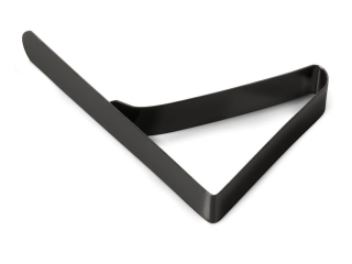 Stainless steel bracket finished with Presto Black SSB finish