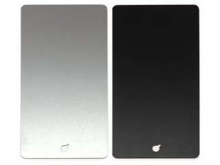 Steel plate shown before and after finishing with Tru Temp 2nd Gen Black Oxide